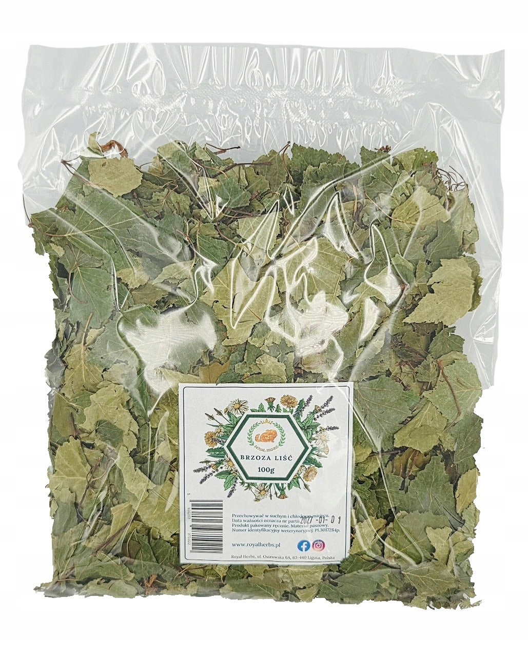 Royal Herbs Birch Leaf 100g