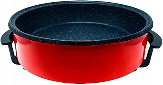 Royal Swiss 42cm Multifunction Electric Frying Pan with Glass Lid, Red Model 2452412