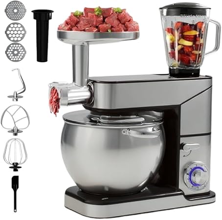 Royal Swiss Food Processor, 2000 W, 12 Liters with LED Touch Screen,