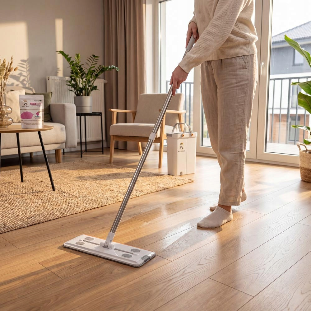 Royal Wash Flat Mop Flat Floor Cleaning Mop with Bucket Manufacturer code KPLRWFMONEDOSE10