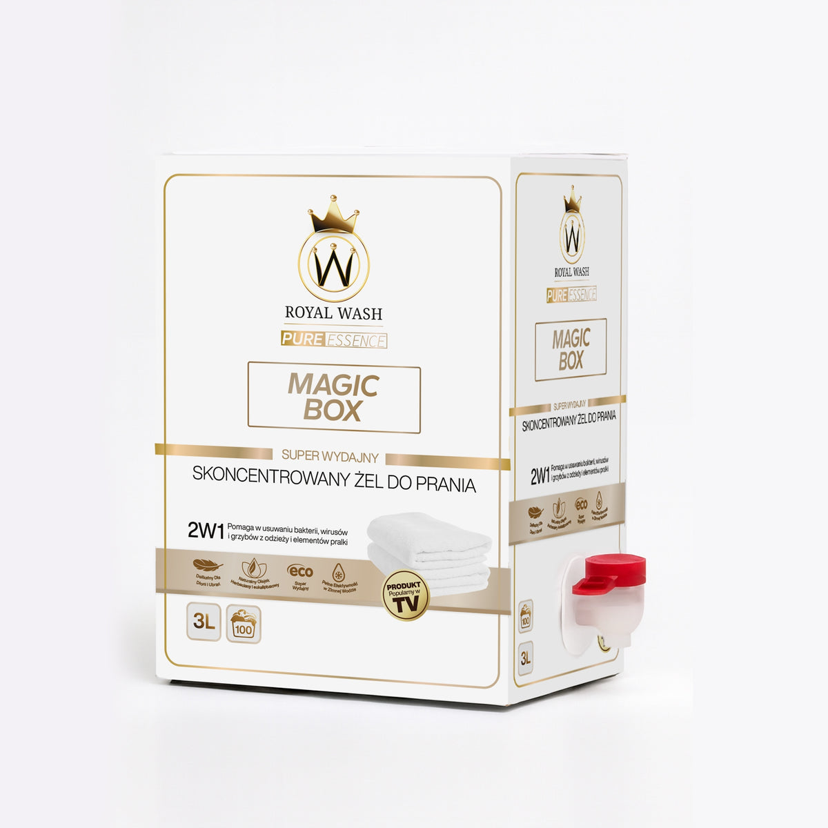 Royal Wash MagicBox 3L White Color Washing Gel 100Allergic Wash