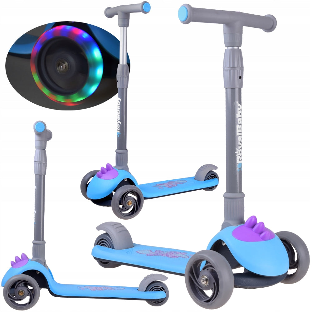 Dreirädriger Roller Rawr RoyalBaby, blau 