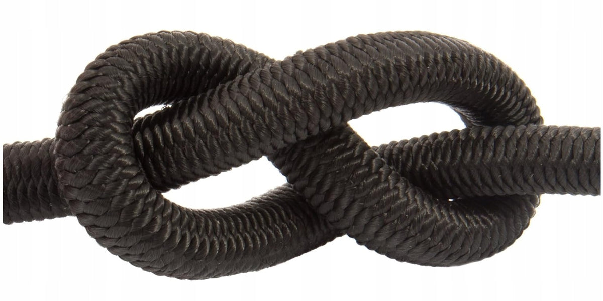Rubber Cable Expander 10m Black Strong for Banner Plands