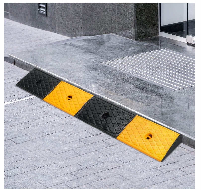 Rubber Curb Ramp 5 cm Driveway for Car Stroller and Motorcycle Brand no brand