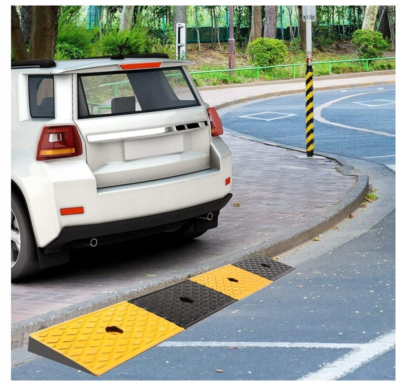 Rubber Curb Ramp 5 cm Driveway for Car Stroller and Motorcycle