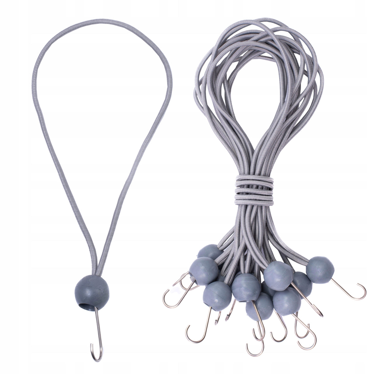 Rubber Elastic Cable with Hook Fastening Plandek Mounting Mesh 0,5x20cm
