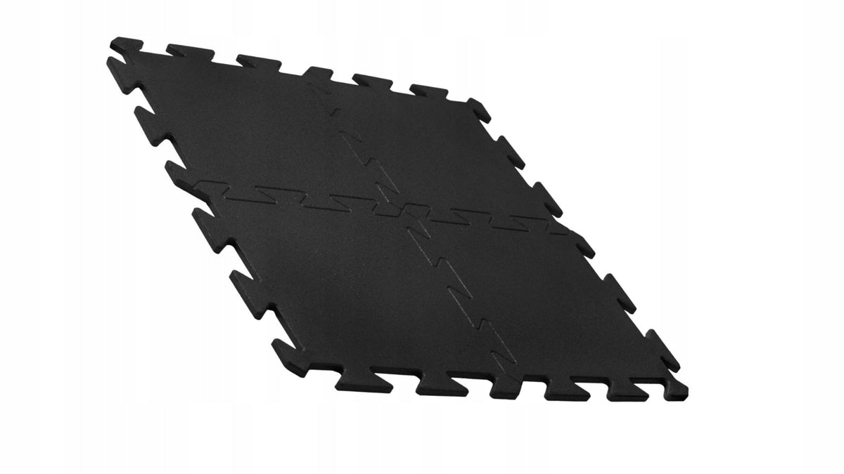 Rubber Mat Puzzle for Gym Black 100x100 2cm