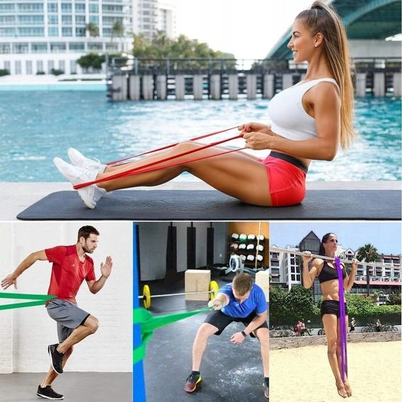 Rubber Resistance Tape for Stretching Exercises 4pcs Manufacturer code 26E01000298