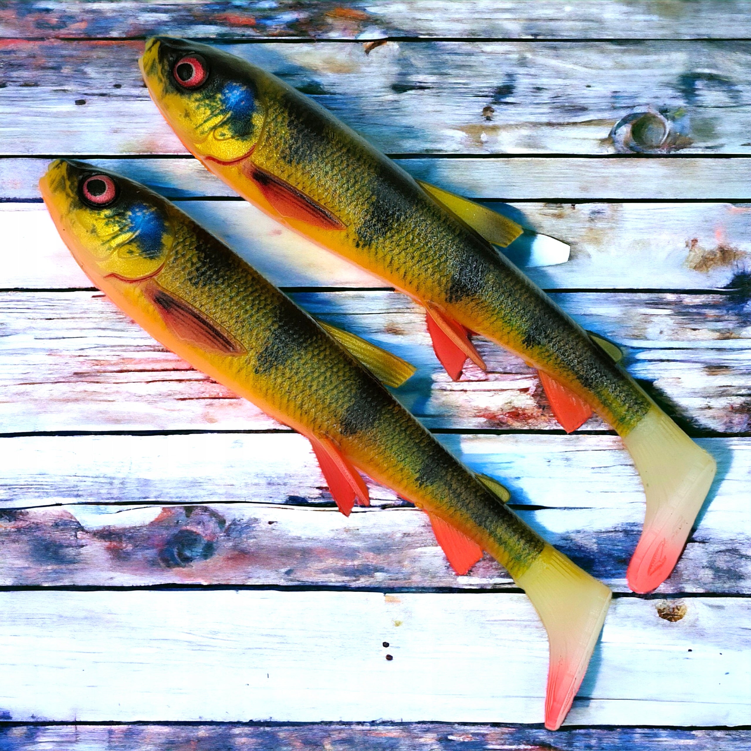 Rubber Savage Gear Whitefish 15cm color PERCH 2pcs for pike For catfishes pikes