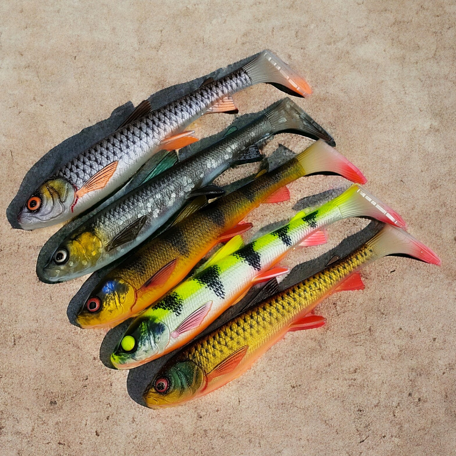 Rubber Savage Gear Whitefish 15cm color PERCH 2pcs for pike Model 3D Whitefish Shad