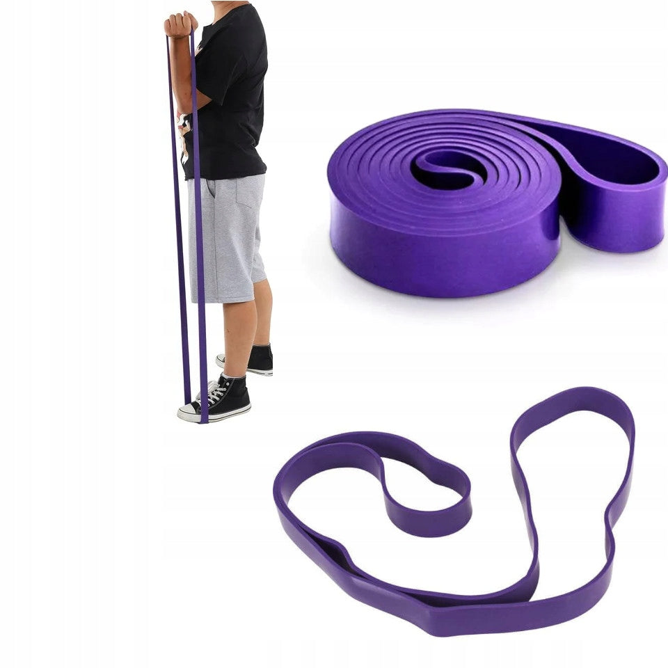 Rubber Stretching Exercise Tape Tensioner PURPLE 18-40 KG