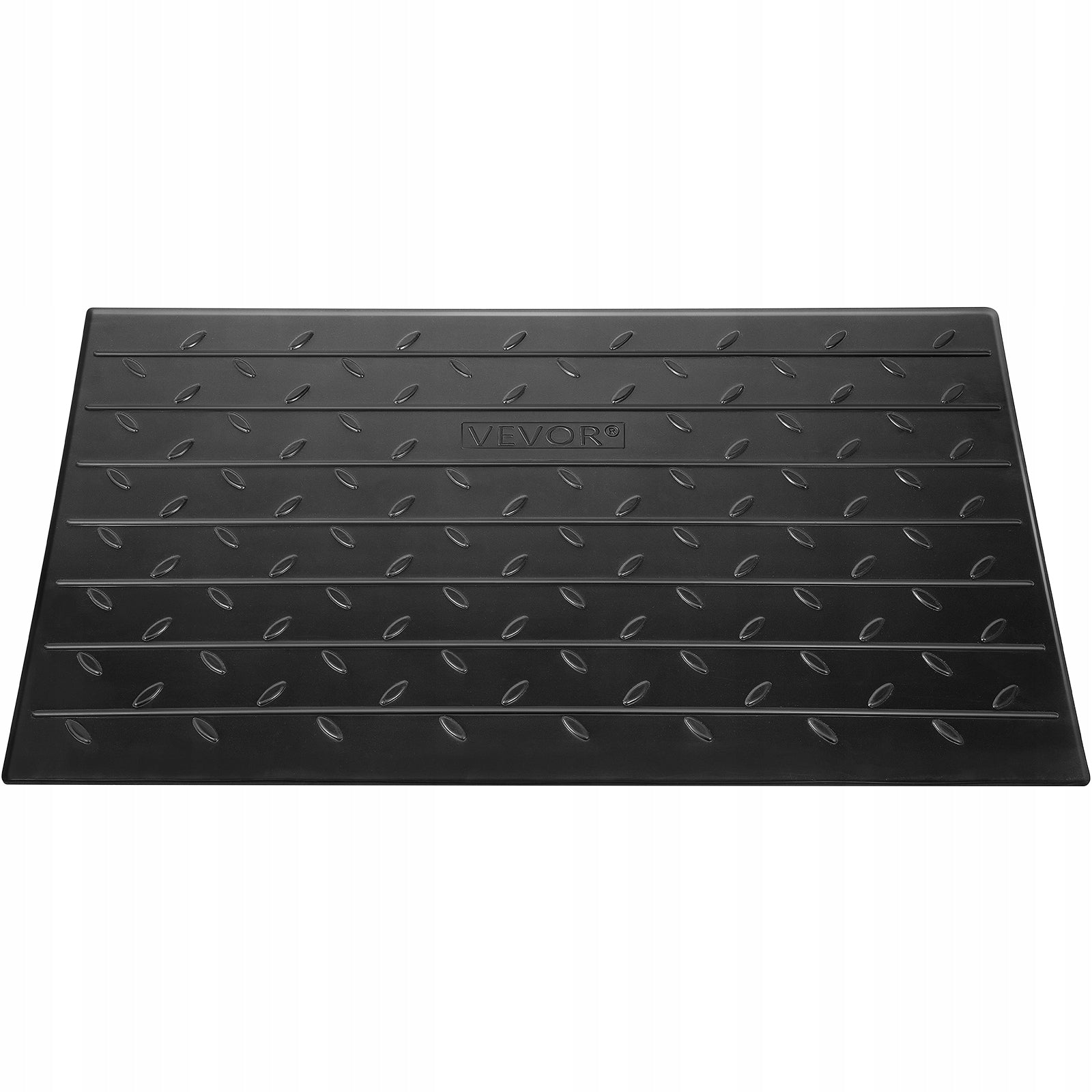 Rubber Threshold Ramp 3 Rise 3 Channels 2200Lbs for Wheelchair Scooter