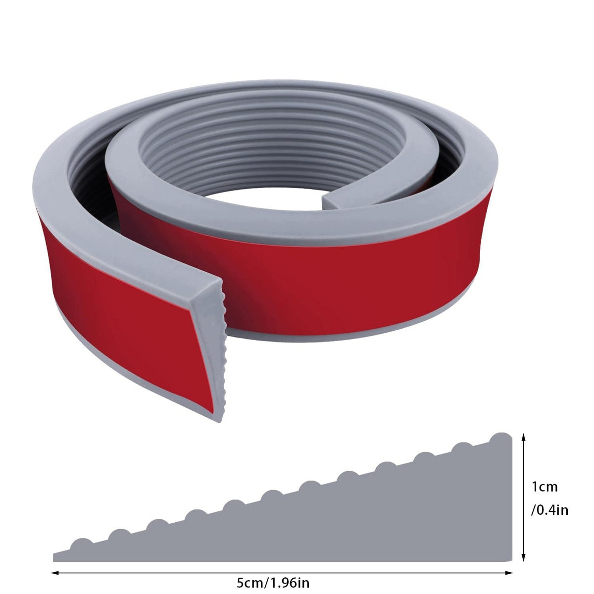 Rubber Threshold Ramp Non-Slip Grey Driveway Entrance Pad for Brand no brand
