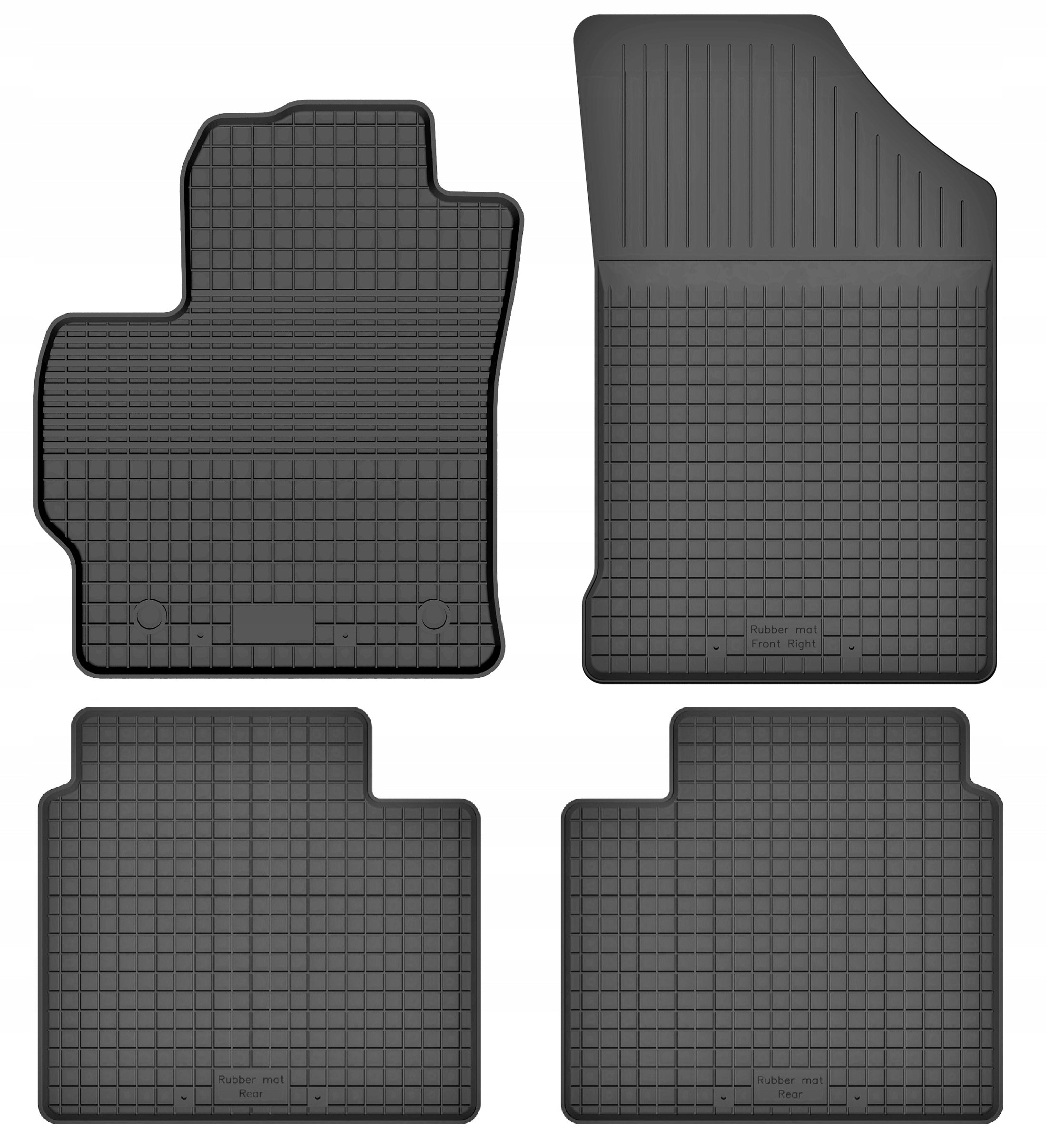 Rubber Tray Rugs 4 Pack for COROLLA E16 E18 2013-2019
