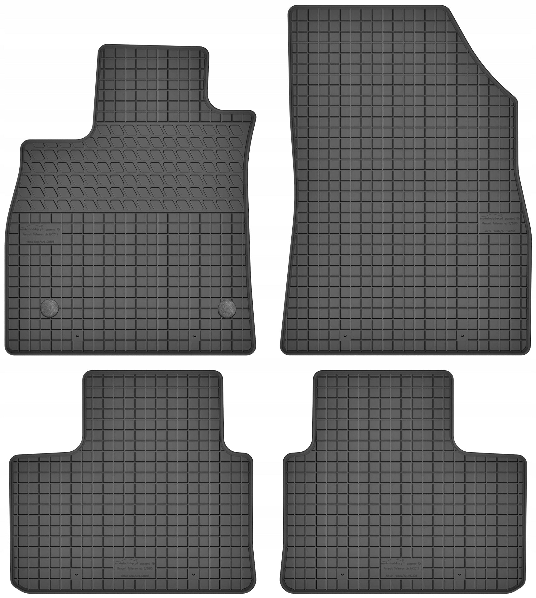 Rubber car mats for Renault Talisman (2015-2022)