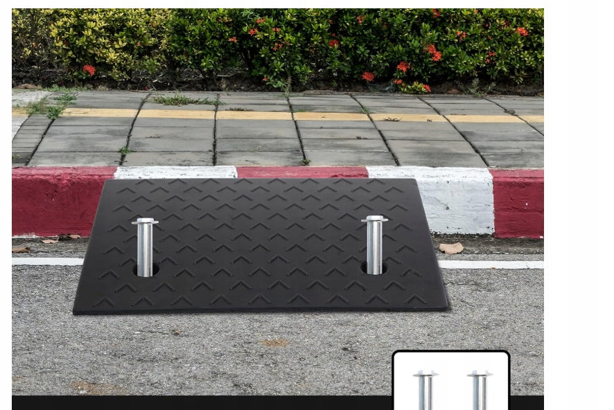 Rubber curb ramp 15 cm Non-slip overrun ramp solid EAN (GTIN) 5904567791317
