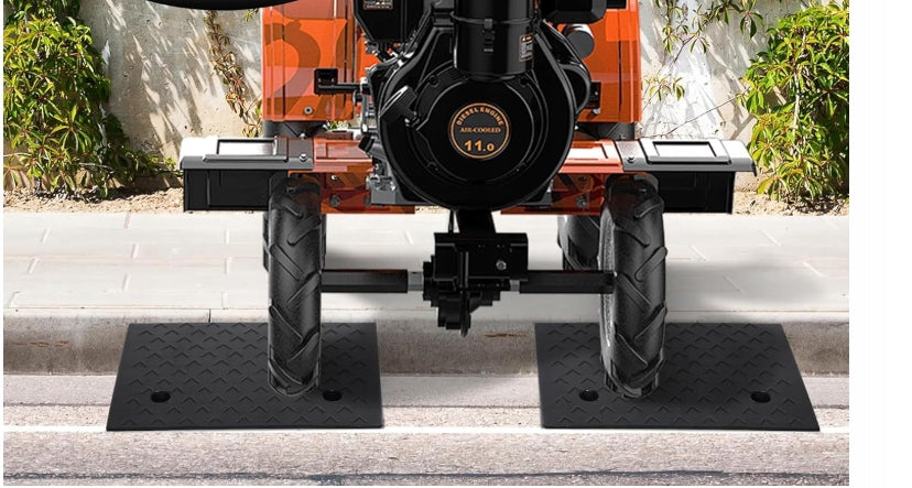 Rubber curb ramp 15 cm Non-slip overrun ramp solid Manufacturer code Gumowa rampa krawężnikowa 15 cm
