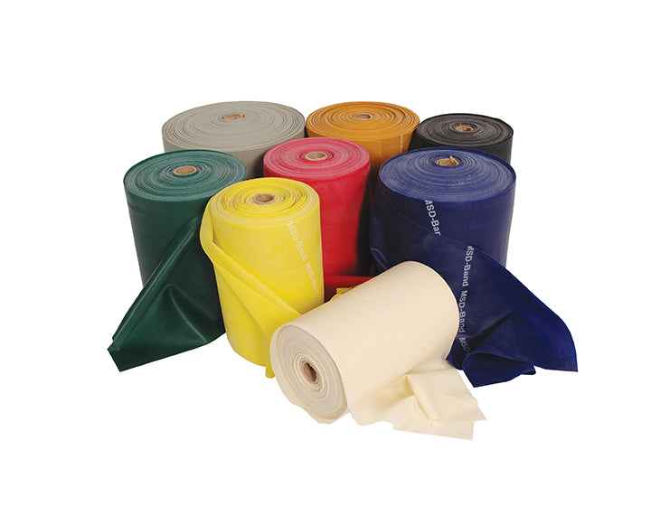 Rubber, exercise tape , RESISTANCE MAX. STRONG, 22,5m Color gold