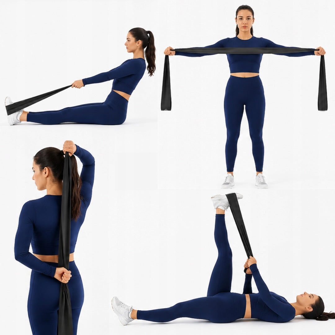 Rubber for fitness and stretching resistance band Majestic Sport 200 cm Kind training band