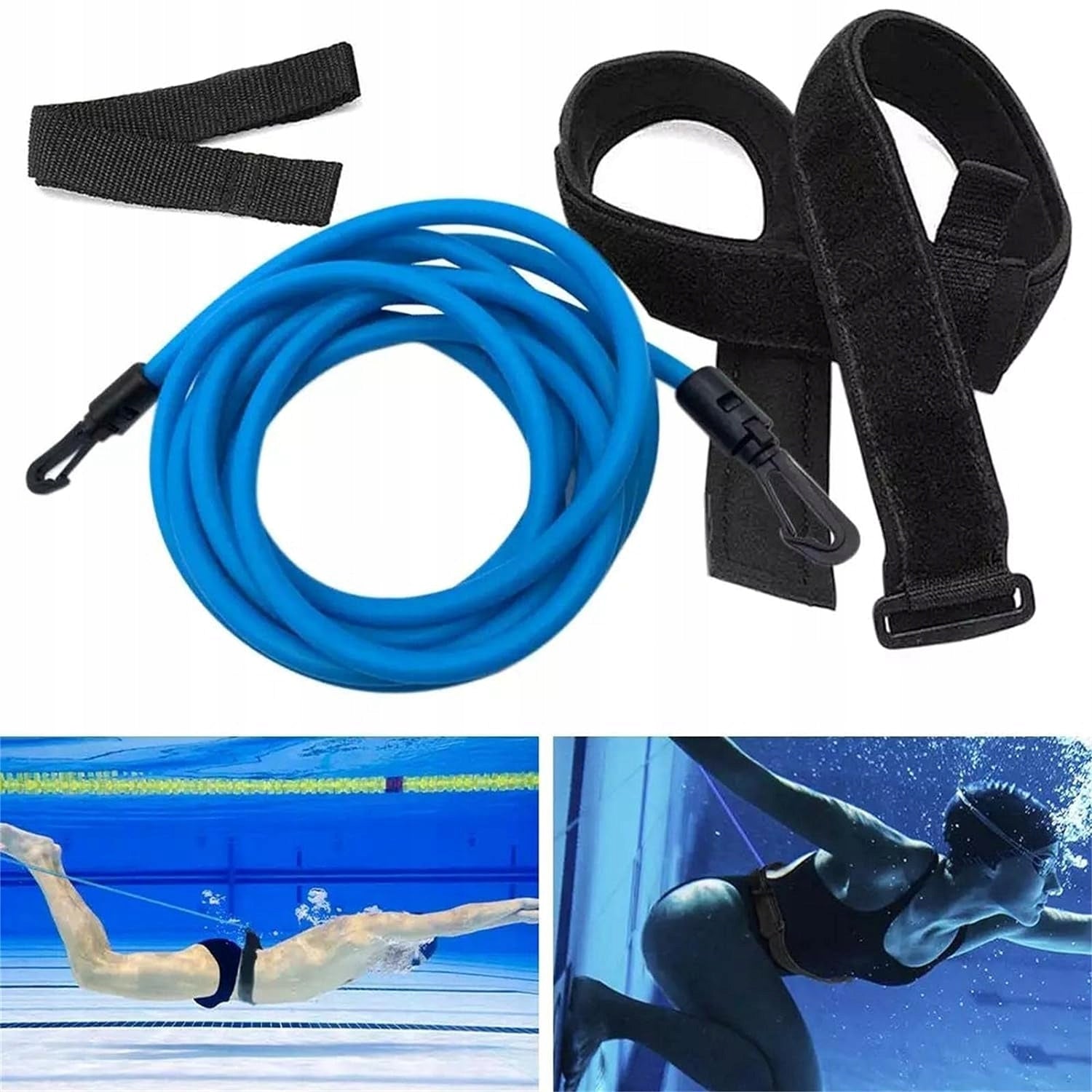 Rubber for static swimming in the pool 4M ADJUSTABLE