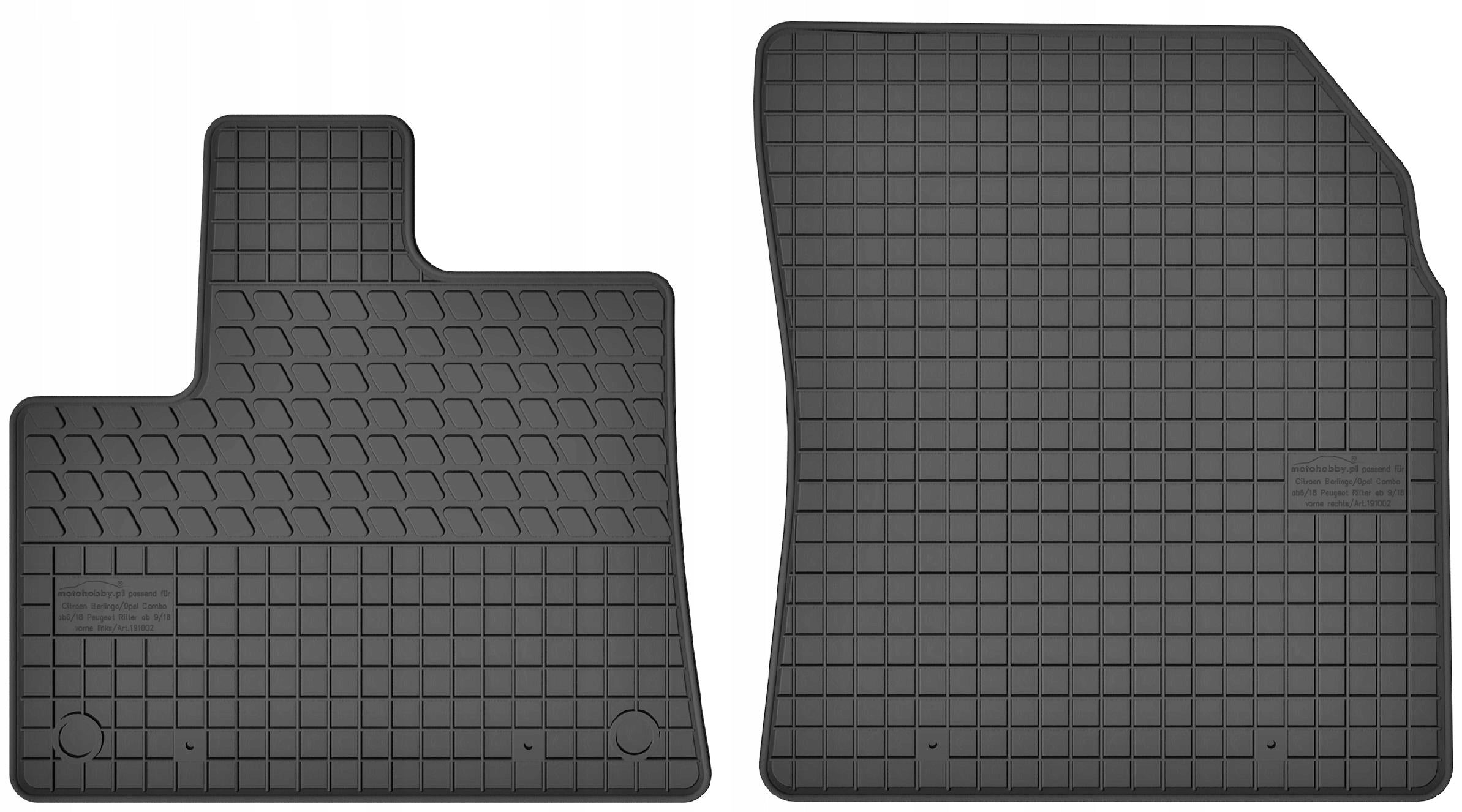 Rubber mats for Citroen Berlingo III Multispace (since 2018)