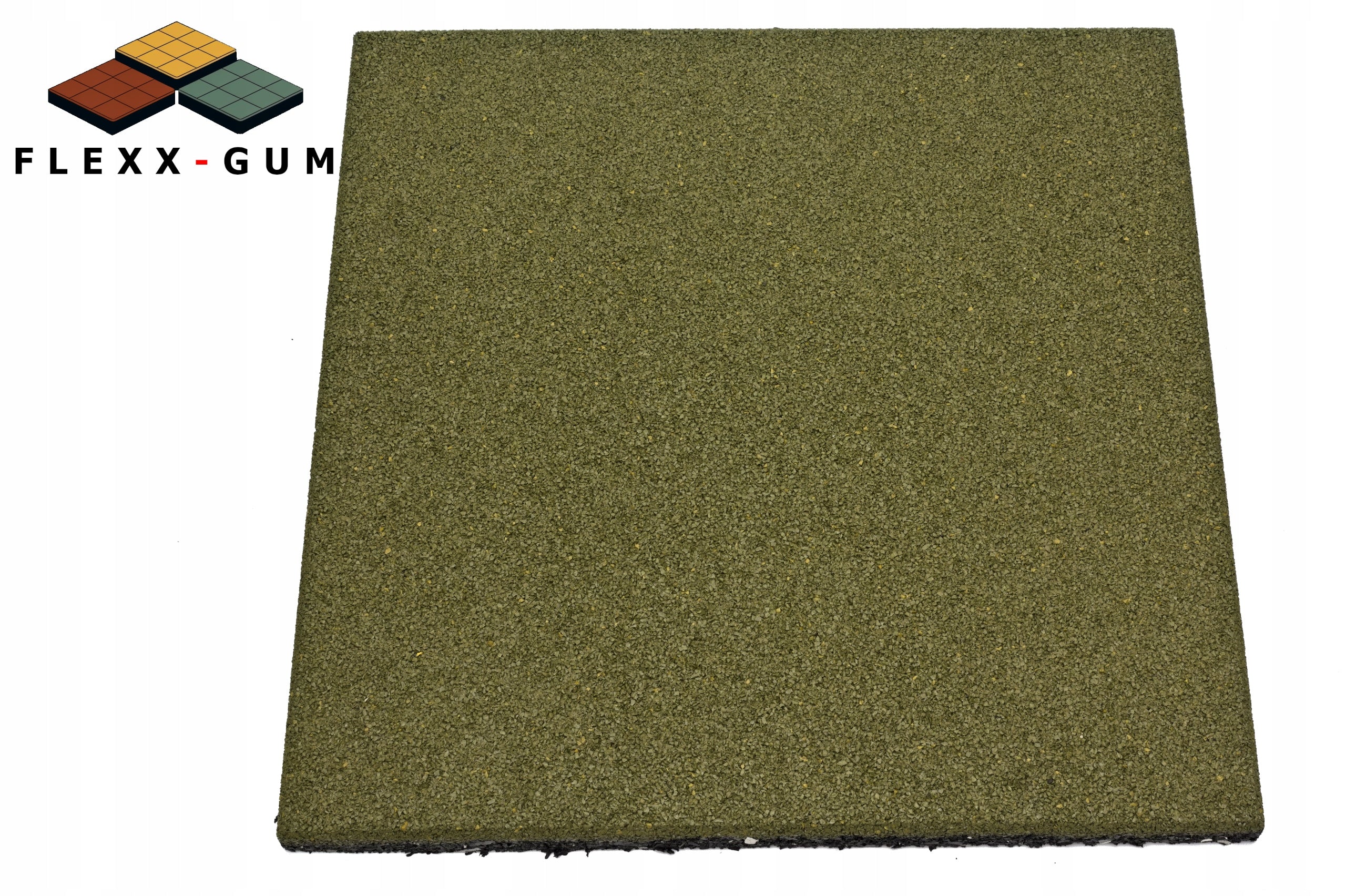 Rubber plate SBR 2,5 cm thick green Brand no brand