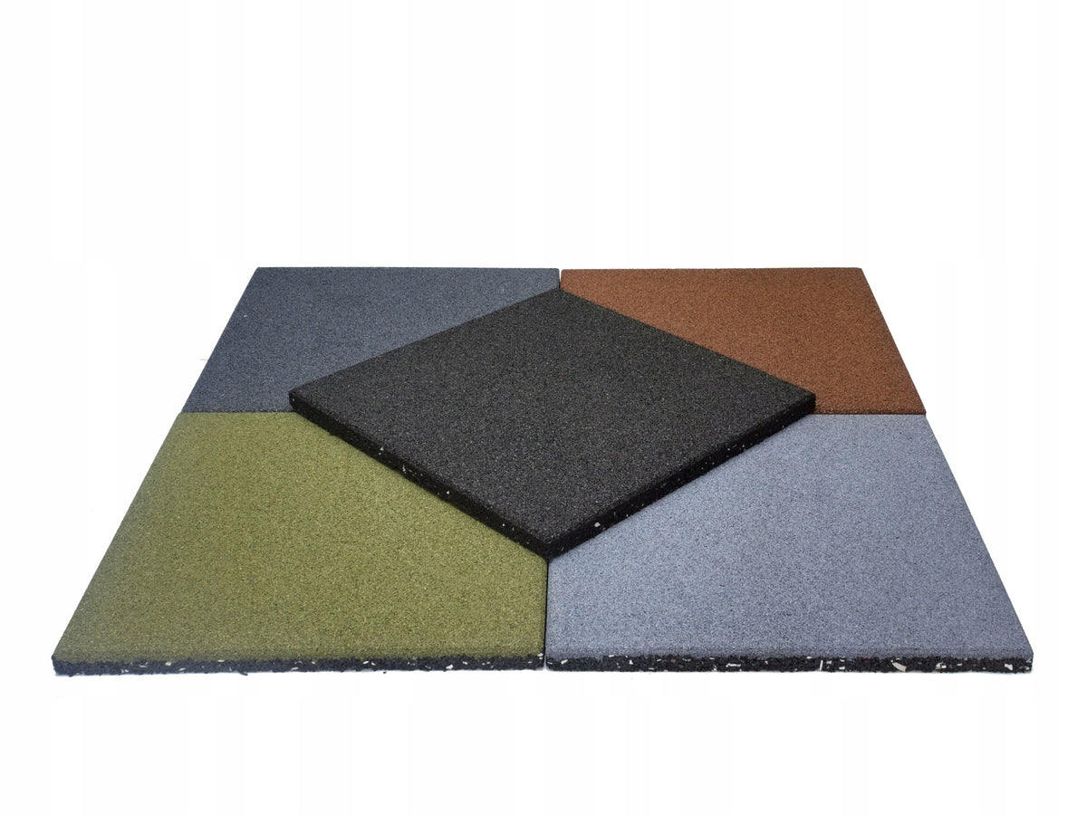 Rubber plates 50x50x1,5 cm black