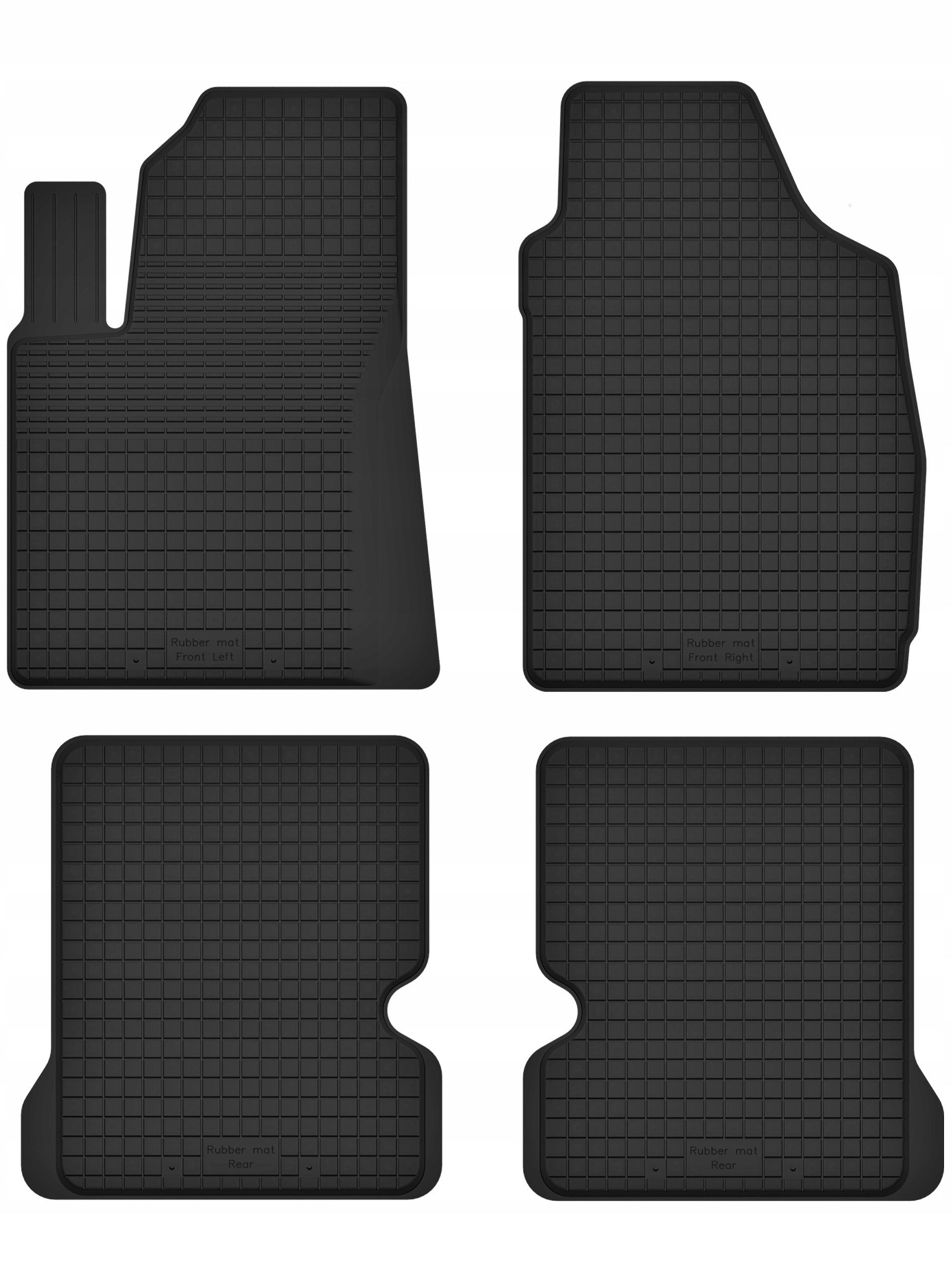 Rubber trough mats for FIAT PANDA II (2003 - 2012) UNSCENTED