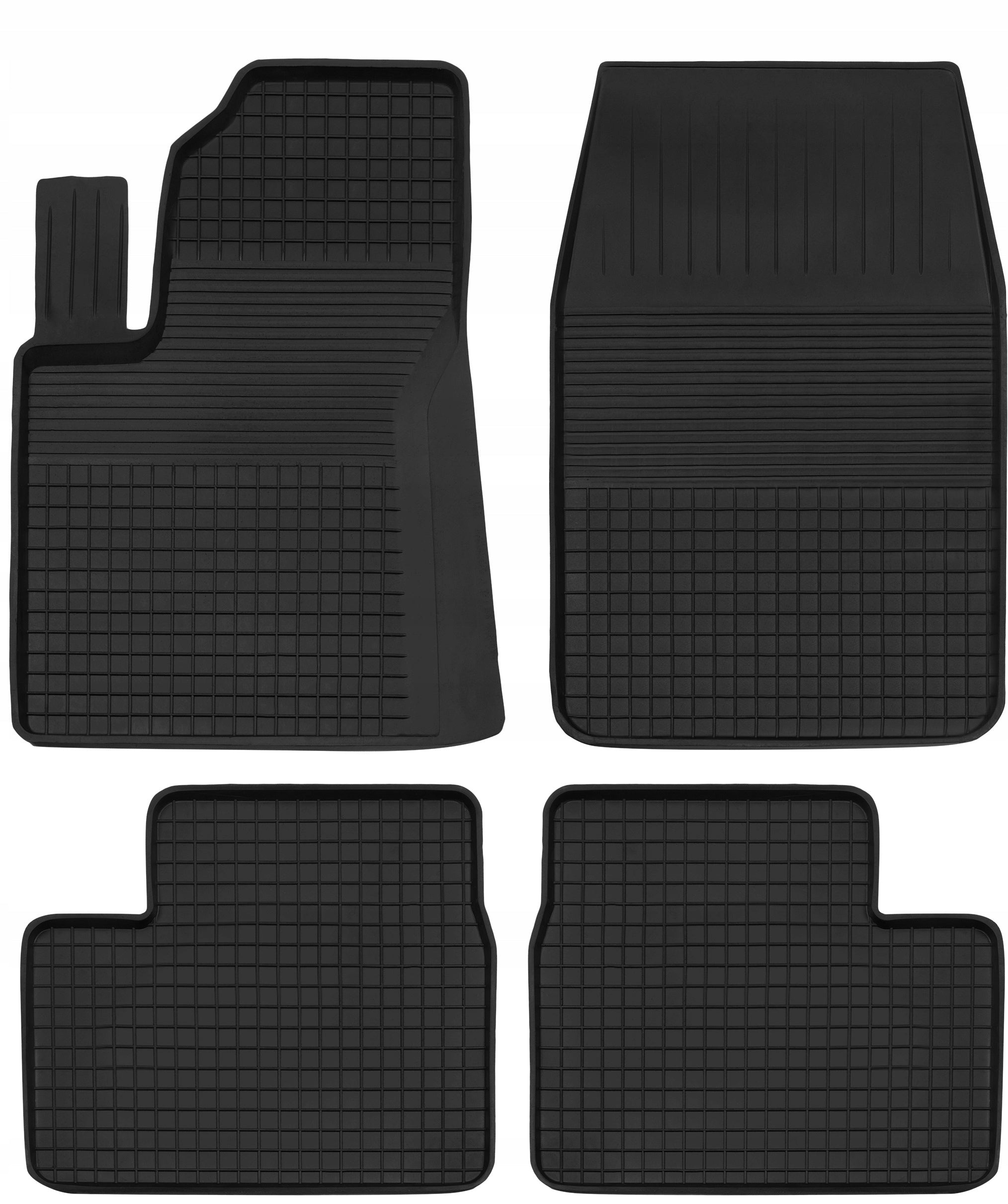 Rubber trough mats for PEUGEOT 208 I 12-19