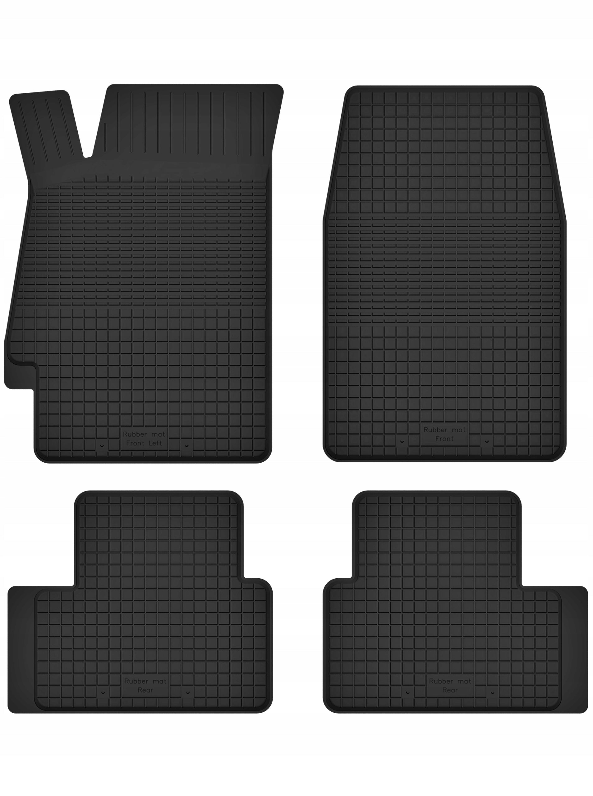Rubber trough mats for RENAUTL Captur (2013 - 2019) UNSCENTED