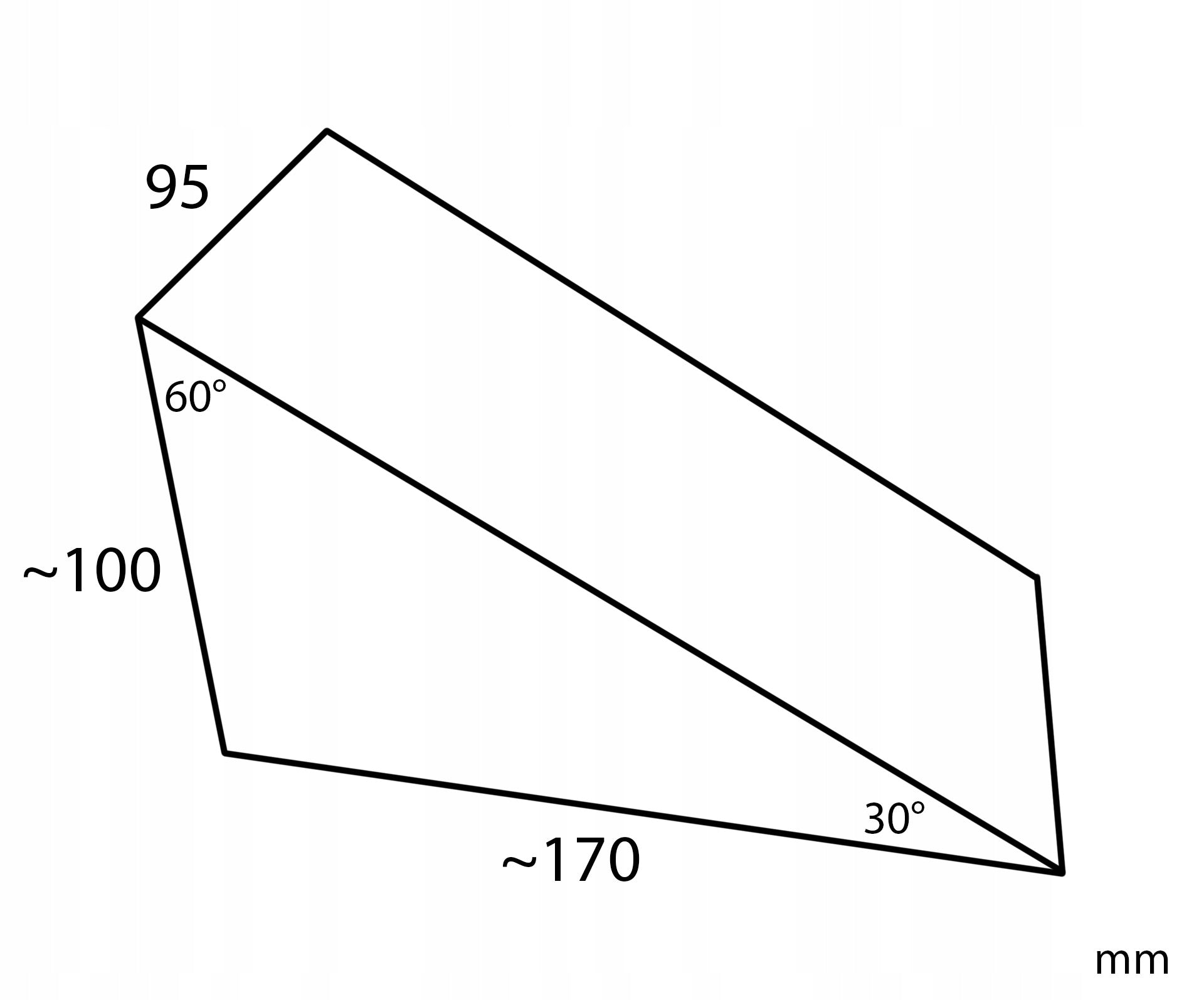 Rubber wedge, curb ramp full 170x100x95mm Siltax Manufacturer code KLD Klin gumowy, rampa 170x100x95mm