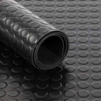 Rubber wheels metro RUBBER MAT for large workbench 2000 x 800 x 3 mm