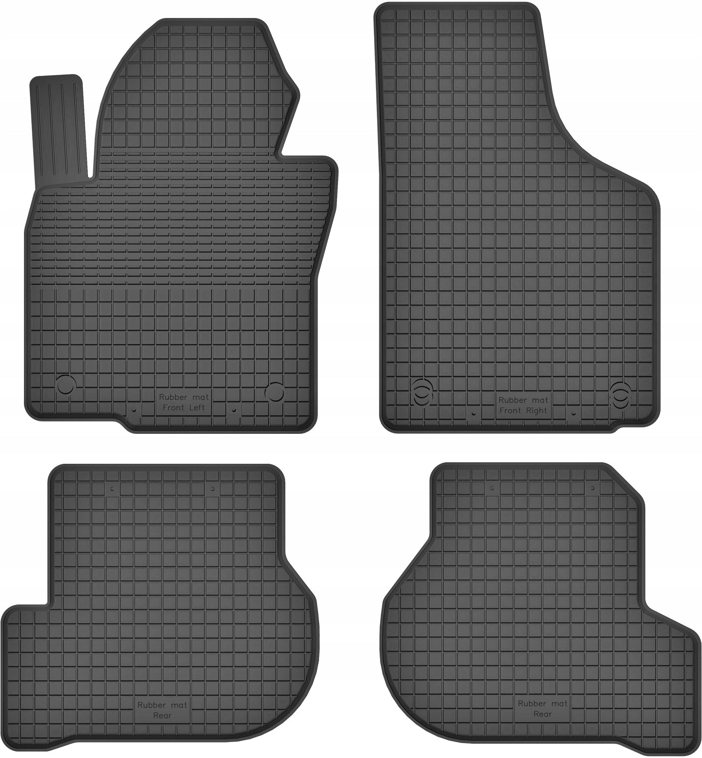Rubber wiper mats for SEAT ALTEA XL 06-15