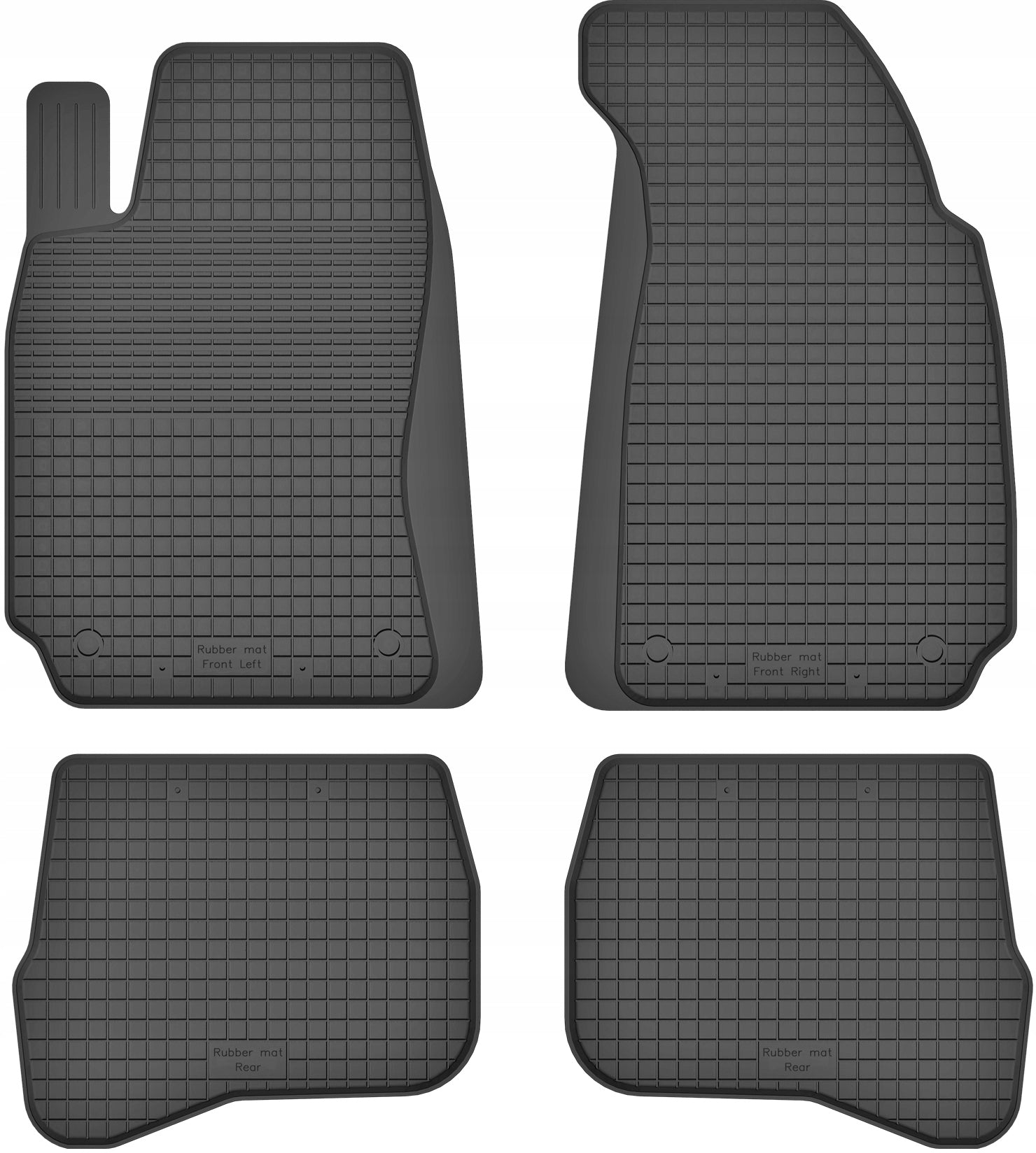 Rubber wiper mats for VW PASSAT B5 FL 01-
