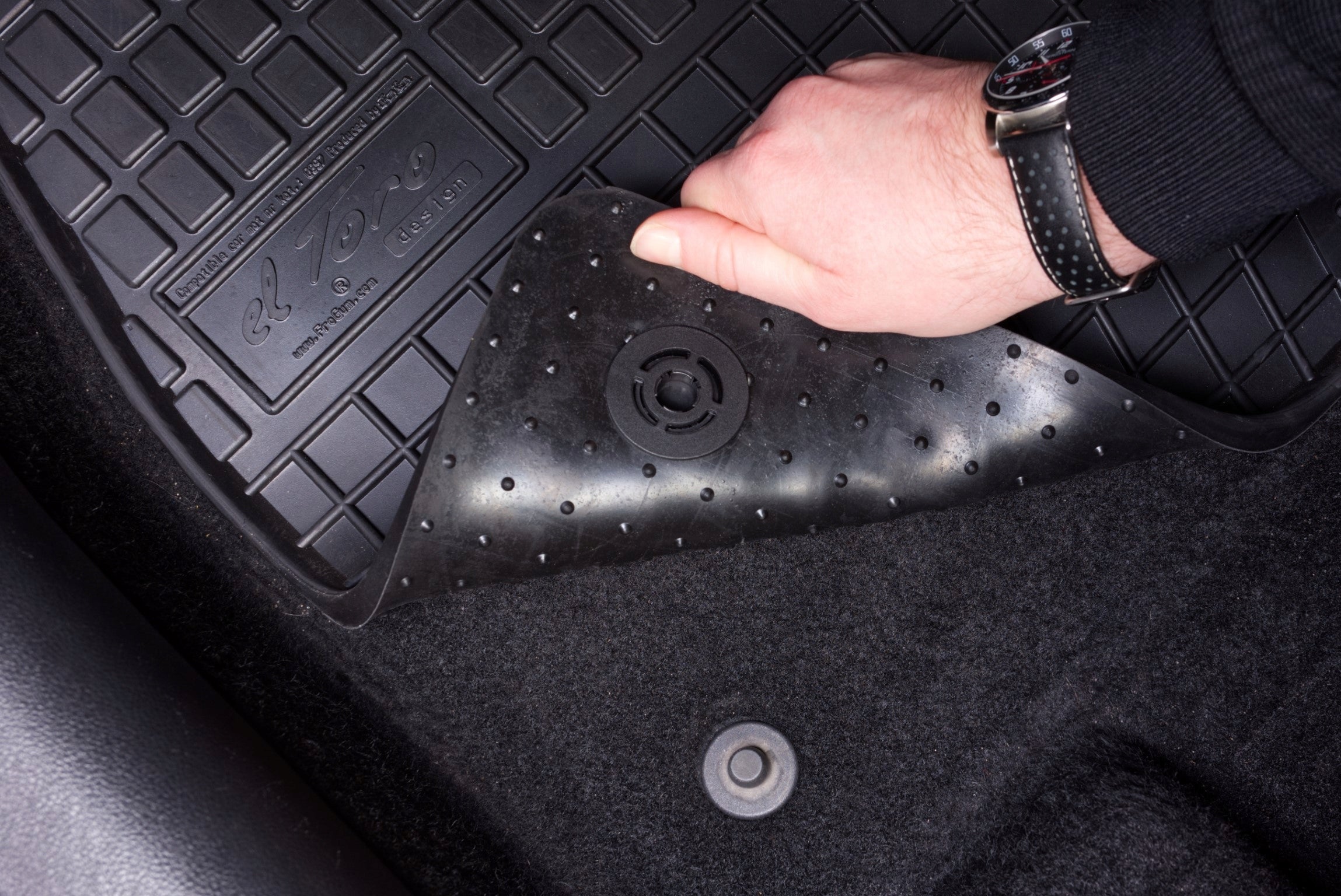 Rubber wiper mats for car FROGUM SET - rim 1 cm Packaging status original