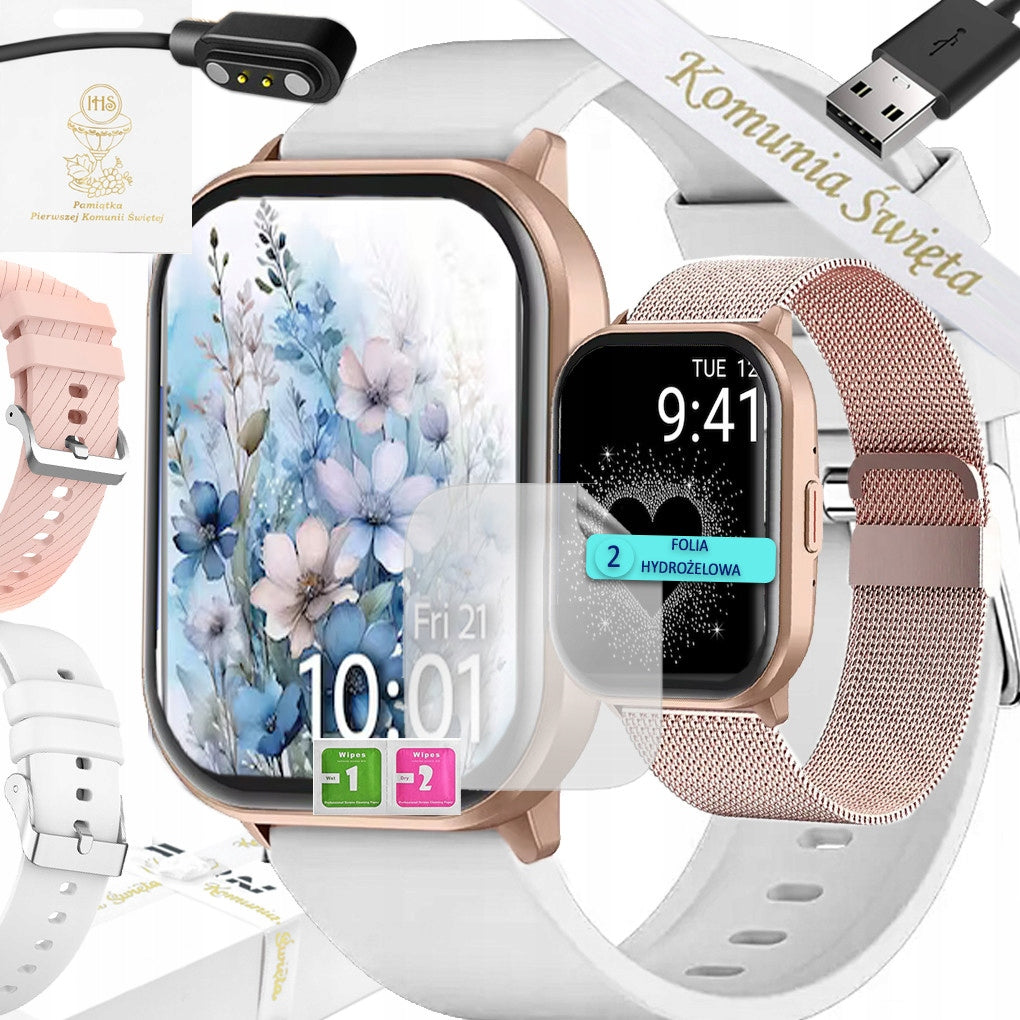 Rubicon Communion Watch - 2 Straps and Bracelet, Stylish Gift