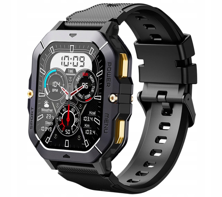 Rubicon RNCF23 black smartwatch with SMARUB284 call function Color black