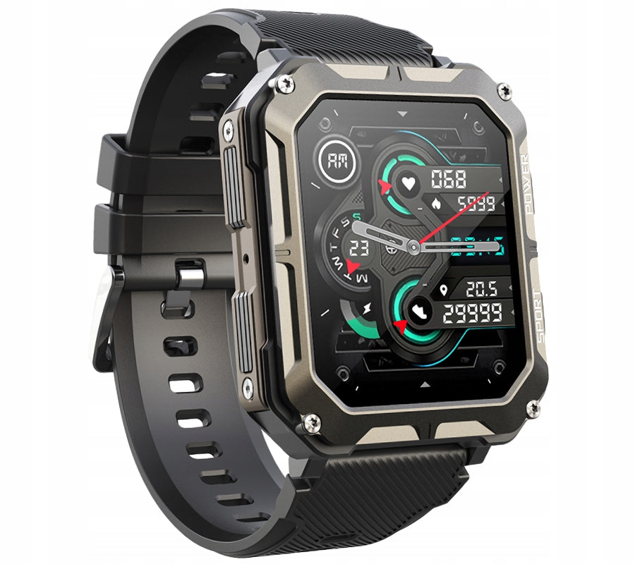 Rubicon RNCF27 black smartwatch with SMARUB288 call function Brand Rubicon