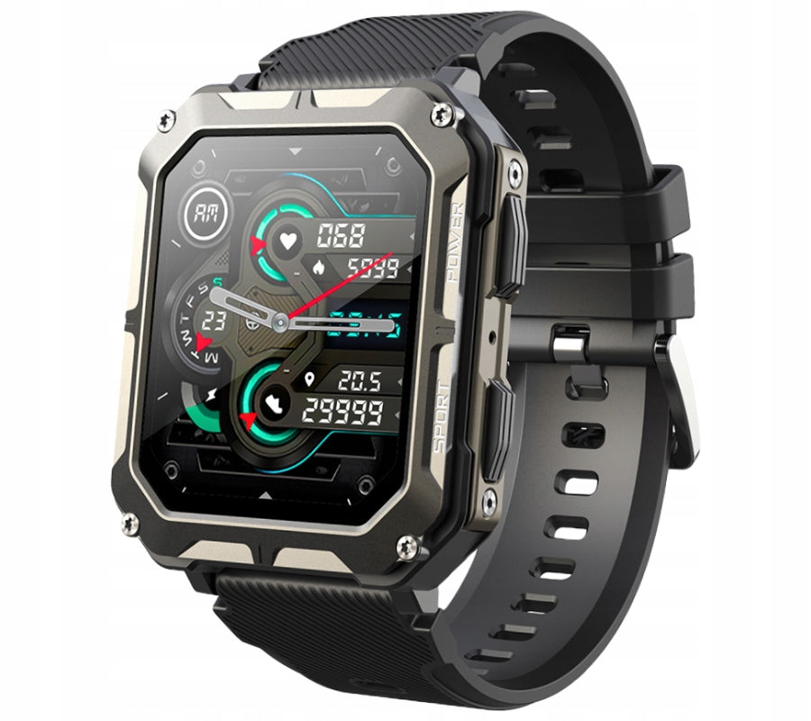 Rubicon RNCF27 black smartwatch with SMARUB288 call function Color black