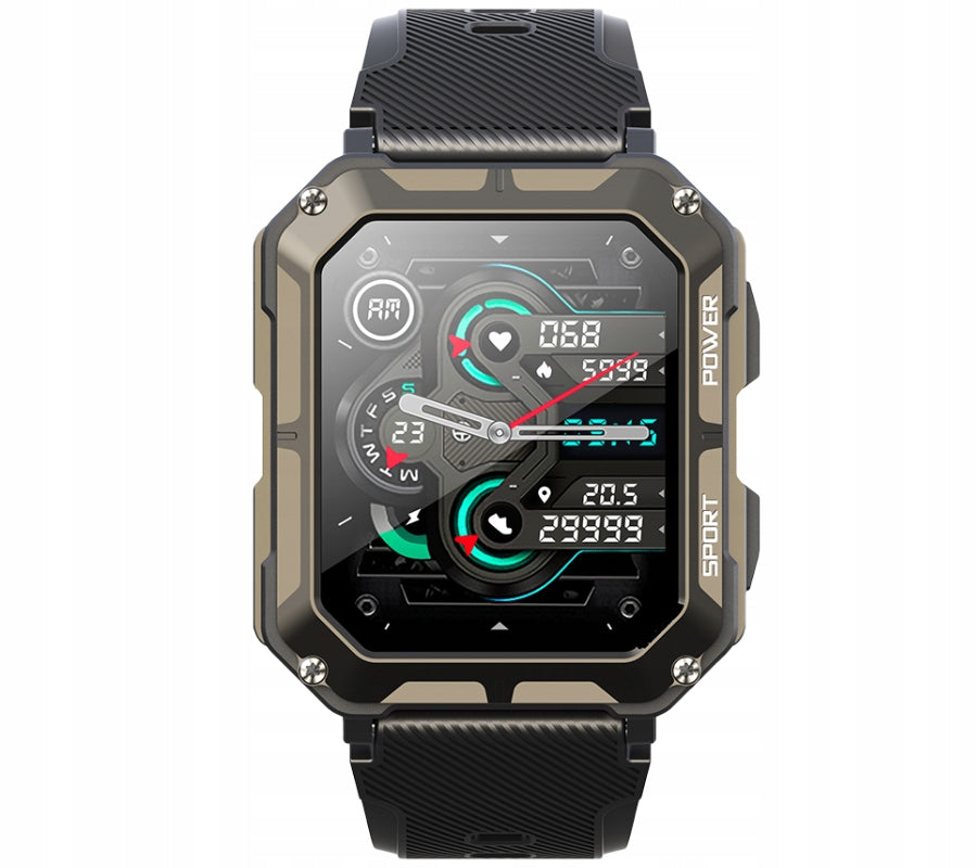 Rubicon RNCF27 black smartwatch with SMARUB288 call function