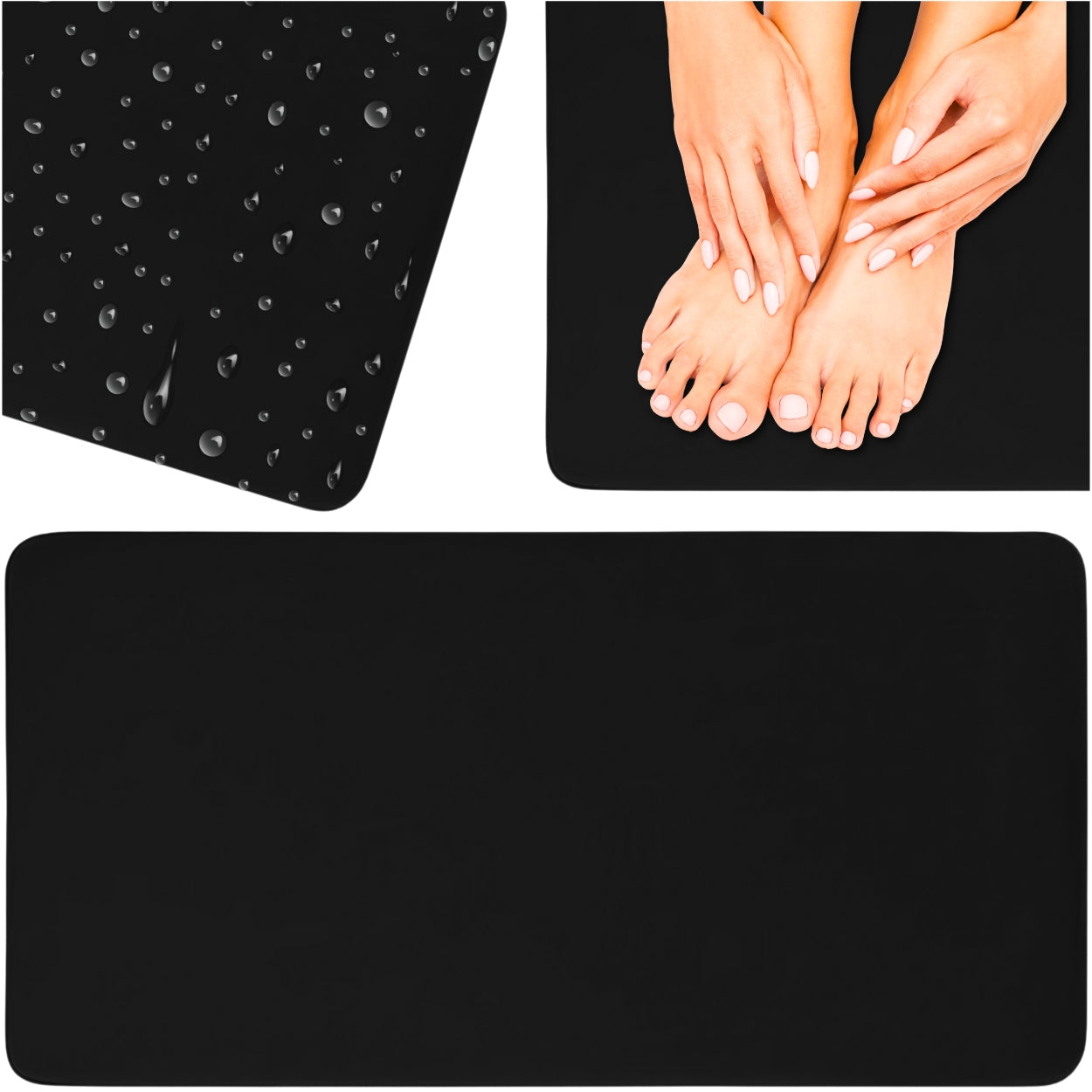 Rug Absorbent Non-Slip Bathroom Mat Quick Drying for Bathroom Toilet Packaging status original