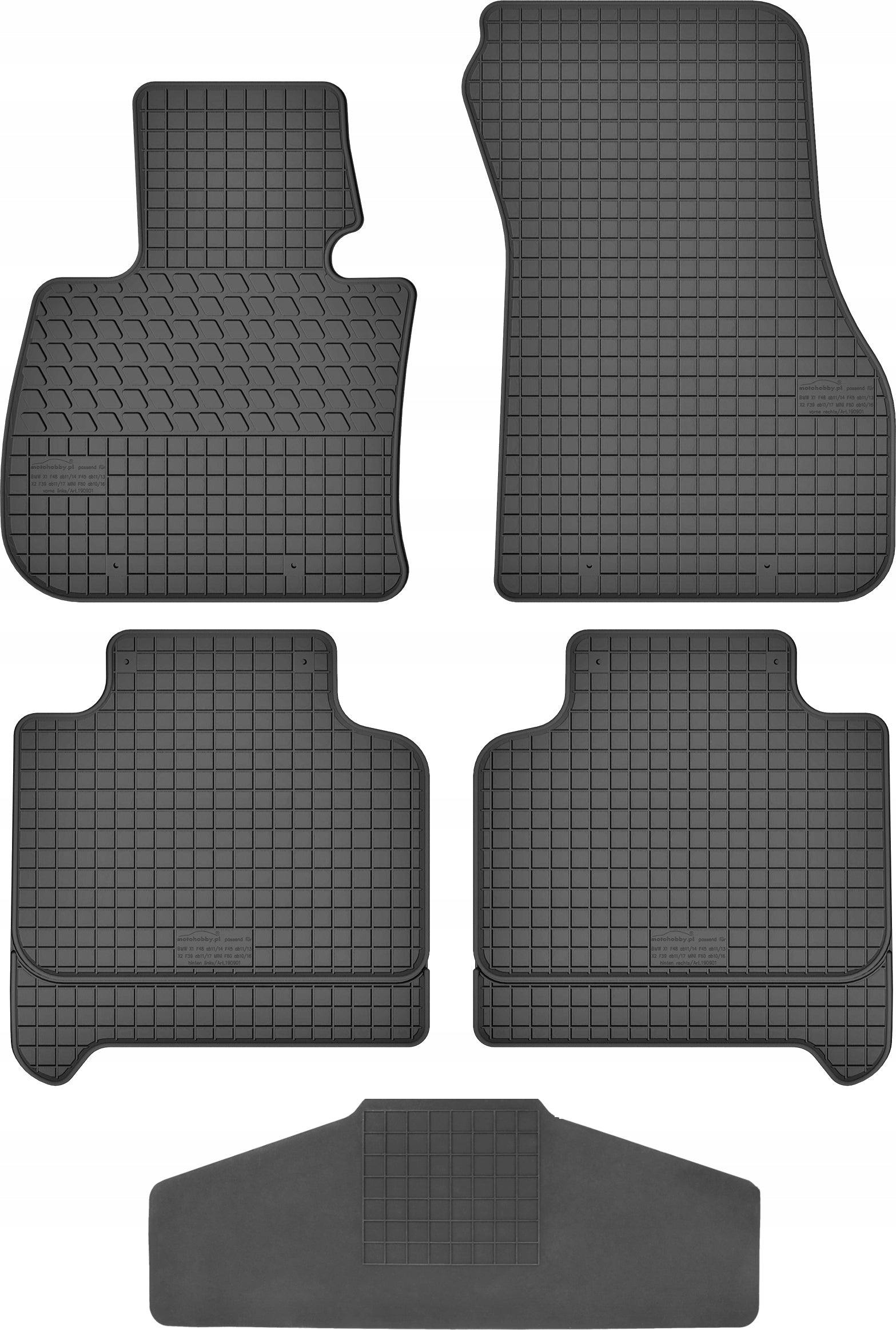 Rugs dedicated to BMW X2 F39 TUNEL
