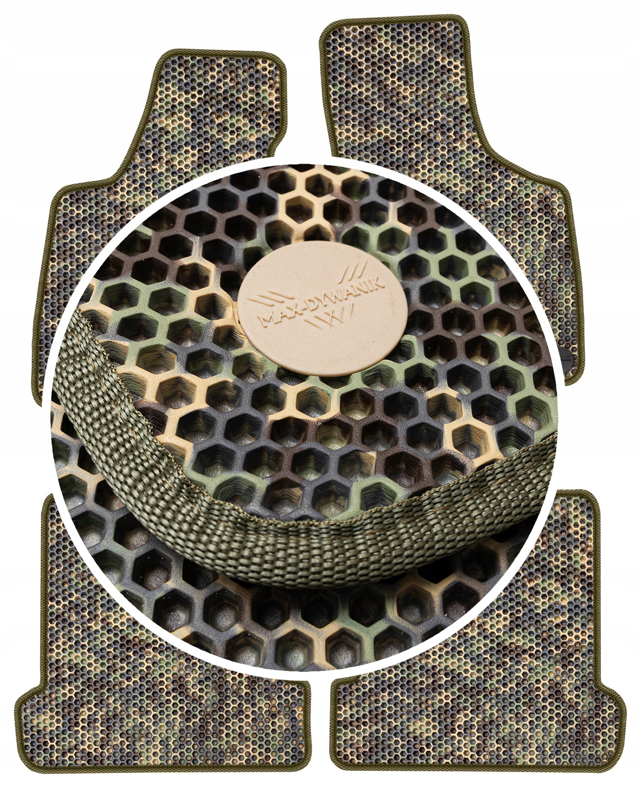 Rugs for car EVA FOAM HONEYCOMBS - CAMO DESERT CAMOUFLAGE