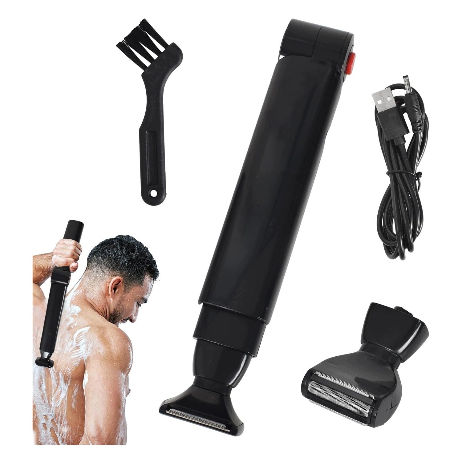Rugscheerapparaat - ergonomic - USB - for men's care