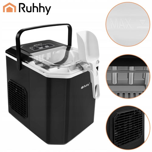 Ruhhy Ice Maker 1.2L Efficient Ice Cube Making Machine 12kg Water tank capacity 1.2 l