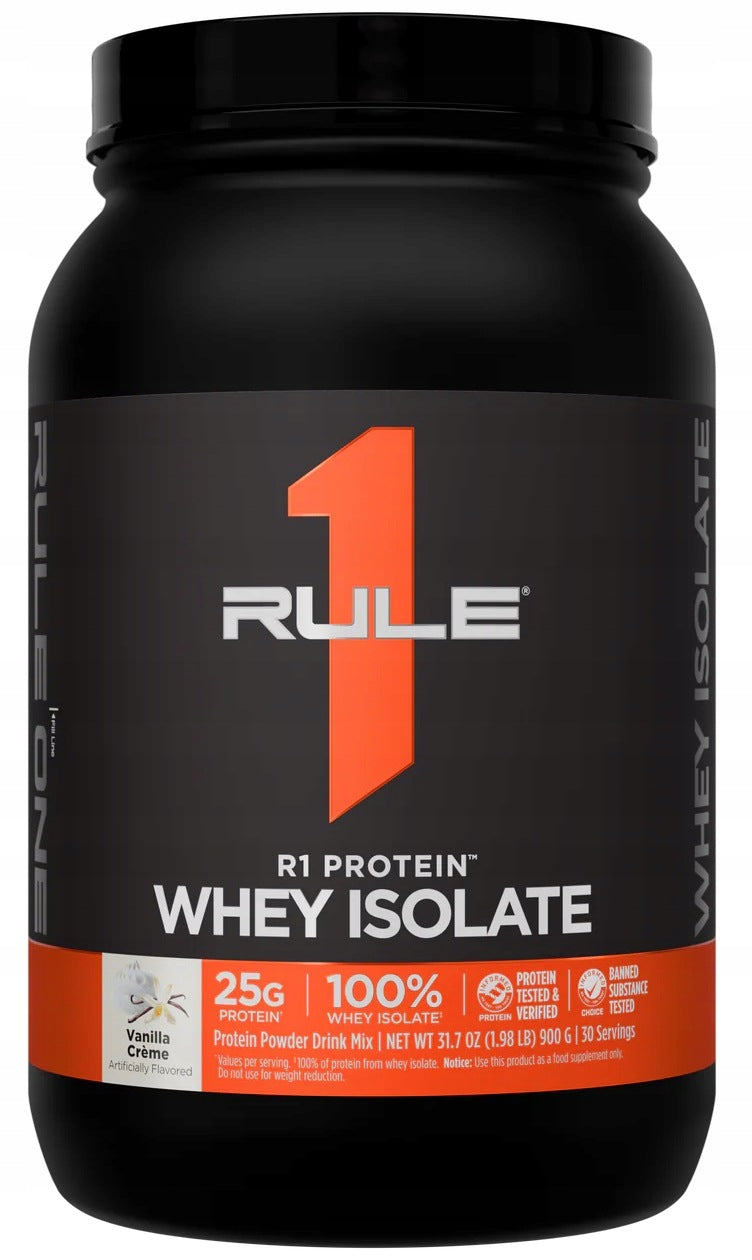 Rule 1 PROTEIN Whey Isolate WPI + Hydrolyzate WPH Vanilla 900 / 30p.