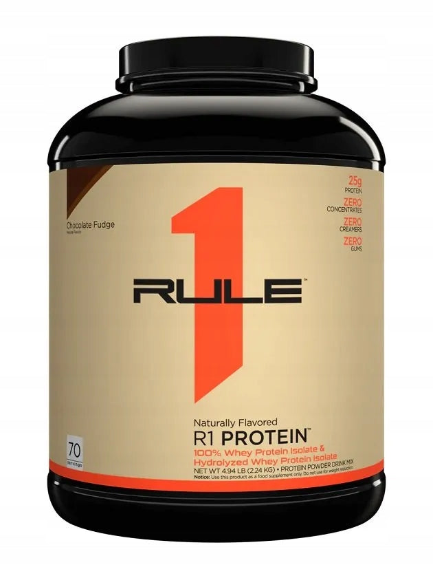 Rule 1 R1 Protein Naturally Flavored 2.2-2.24kg Chocolate Fudge Medical device no