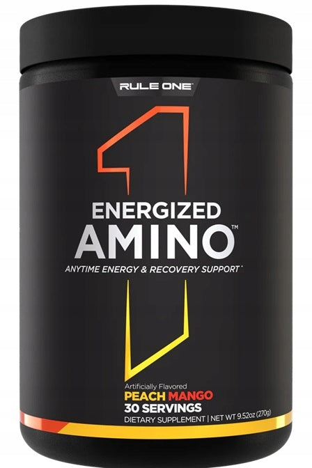 Rule One Energized Amino Peach Mango 270g EAA Amino Acids Peach Mango