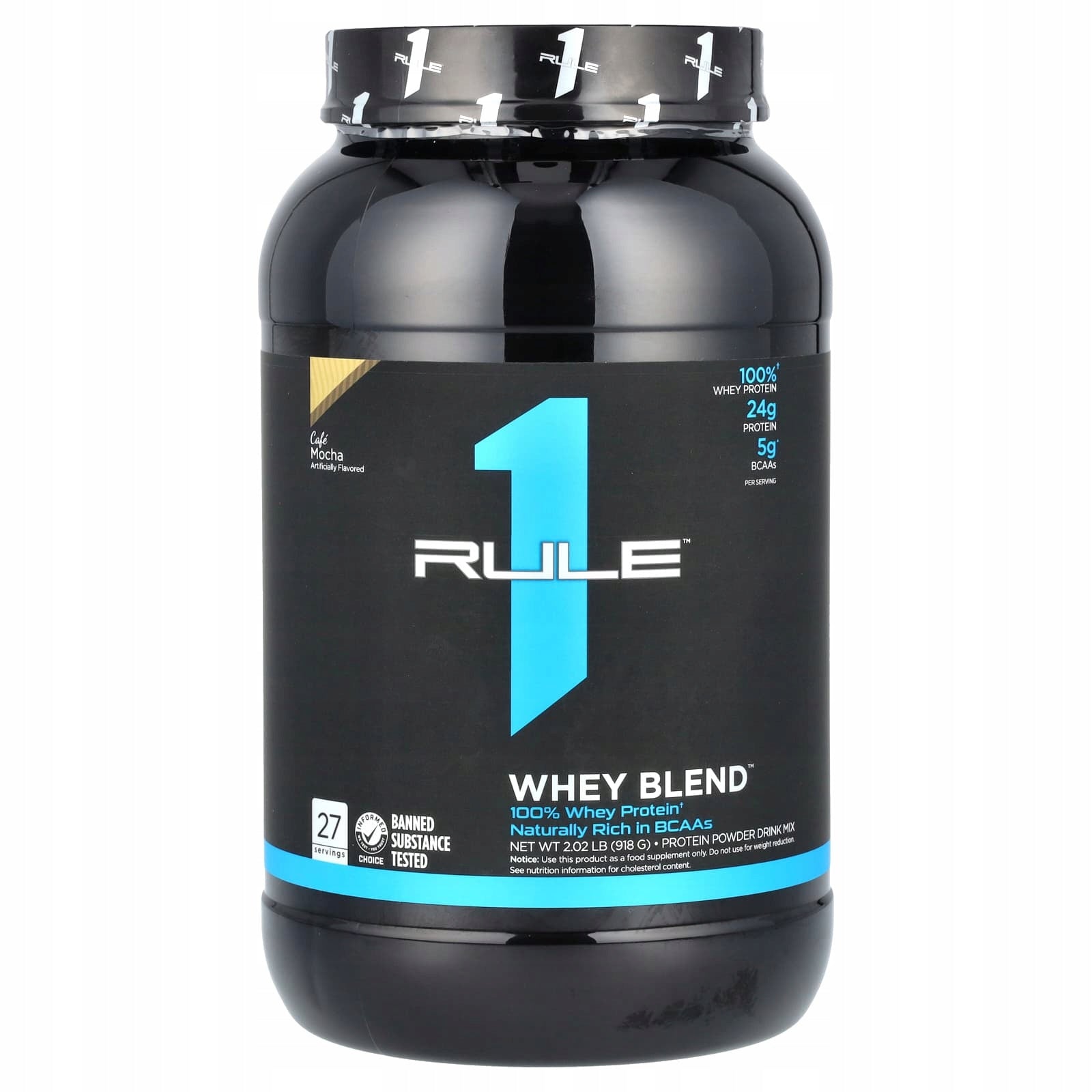 Rule One Proteins, Whey Blend, Protein Powder Blend, Mocha Ka