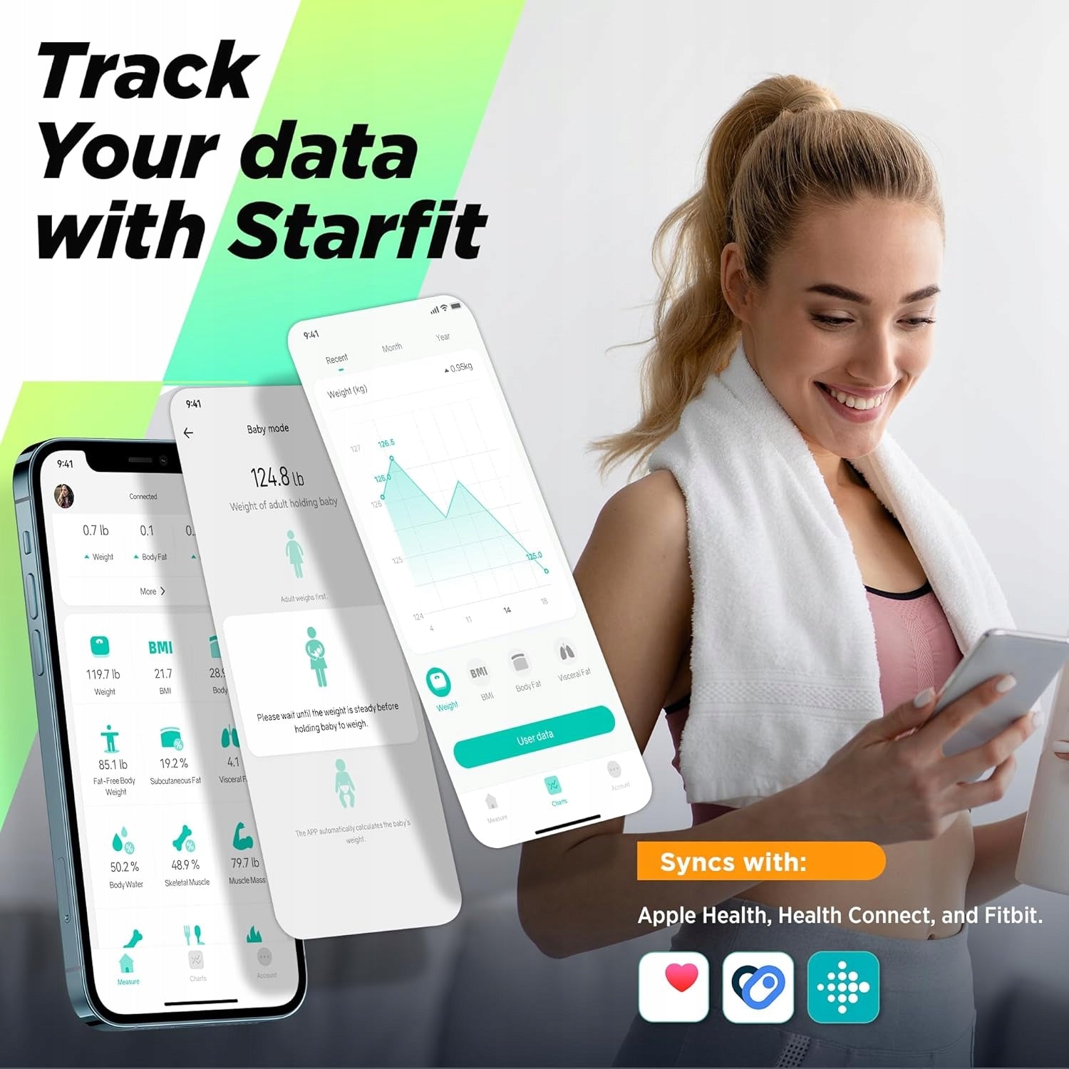 RunSTAR Smart Bathroom Scale, Precision Digital Scale with App Manufacturer code FG2210LB